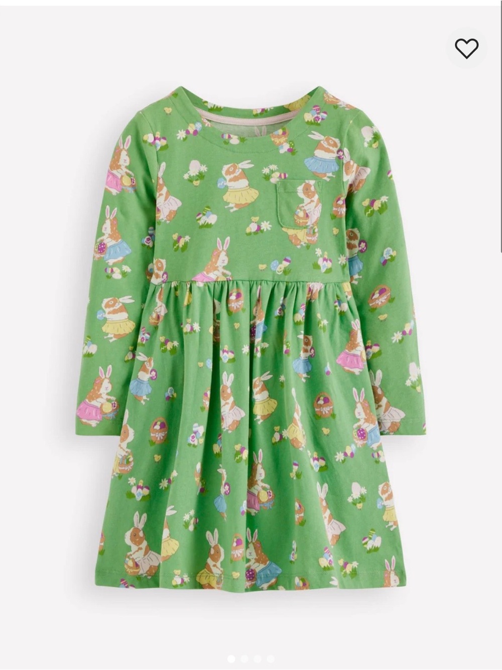 Mini Boden Easter Guinea Pig Jersey Dress, Size 5-6, NWT